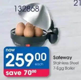 Clicks Safeway Stainless Steel 7-Egg Boiler offer