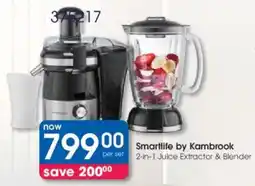 Clicks Smartlife by Kambrook 2-in-1 Juice Extractor & Blender offer