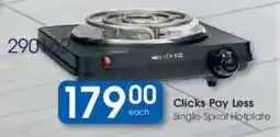 Clicks Clicks Pay Less Single-Spiral Hotplate offer