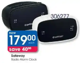 Clicks SAFEWAY Radio Alarm Clock offer