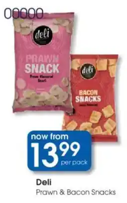 Clicks Deli Prawn & Bacon Snacks offer