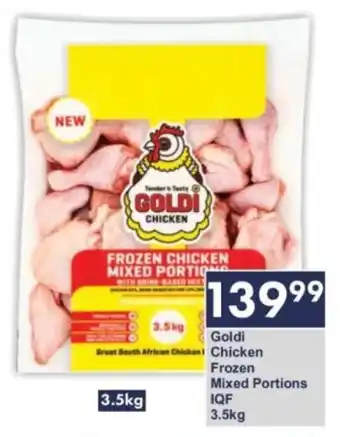 President Hyper Goldi Chicken Frozen Mixed Portions IQF offer