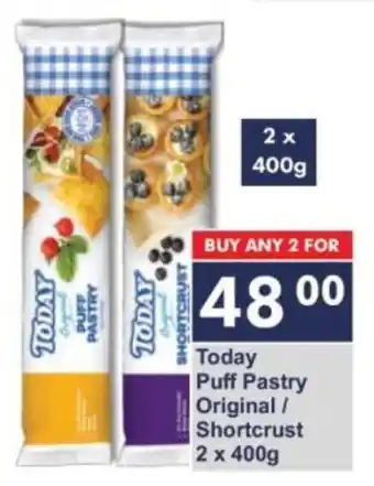 President Hyper Today Puff Pastry Original/ Shortcrust offer