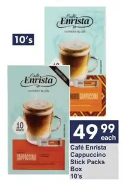 President Hyper Café Enrista Cappuccino Stick Packs Box offer