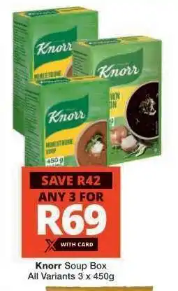 Checkers Knorr Soup Box offer