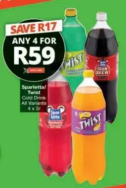 Checkers Sparletta/Twist Cold Drink offer