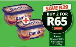 Checkers Rama Original 60% Fat Spread offer
