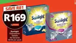 Checkers Sunlight Dishwasher Tablets offer