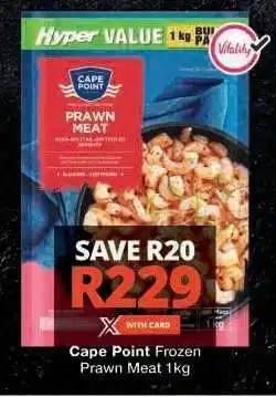 Checkers Cape Point Frozen Prawn Meat 1kg offer