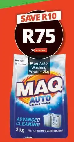 Checkers Maq Auto Washing Powder 2kg offer