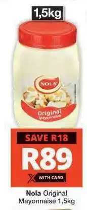 Checkers NOLA ORIGINAL MAYONNAISE 1,5kg offer
