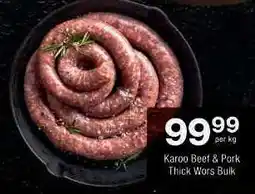Checkers Karoo Beef & Pork Thick Wors Bulk offer