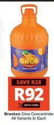Checkers Brookes Oros Concentrate offer