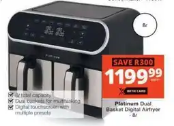 Checkers Platinum Dual Basket Digital Airfryer offer