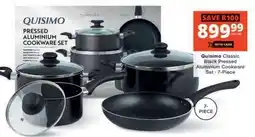 Checkers Quisimo Classic Black Pressed Aluminium Cookware Set - 7-Piece offer