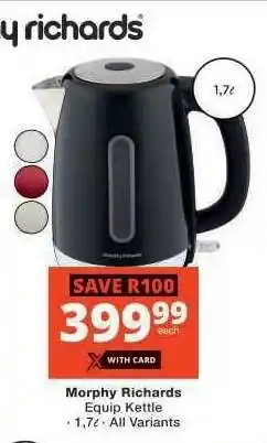 Checkers Morphy Richards Equip Kettle offer