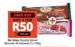 Checkers De Vries Double Velvet Biscuits offer