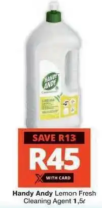 Checkers Handy Andy Lemon Fresh Cleaning Agent 1.5ℓ offer
