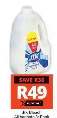 Checkers Jik Bleach offer