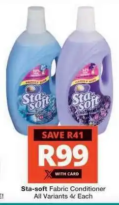 Checkers STA-SOFT Fabric Conditioner offer