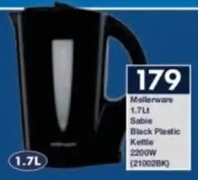President Hyper Mellerware Sabie Black Plastic Kettle offer