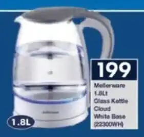 President Hyper Mellerware Glass Kettle Cloud White Base offer