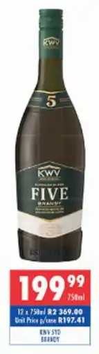 Ultra Liquors Kwv 5yo brandy offer