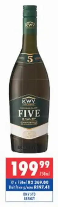 Ultra Liquors Kwv 5yo brandy offer