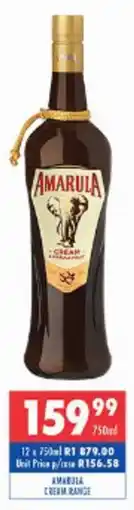Ultra Liquors Amarula cream range offer