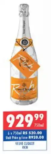 Ultra Liquors Veuve cliquot rich offer