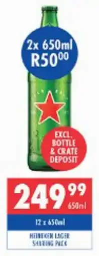 Ultra Liquors Heineken Lager Sharing Pack offer