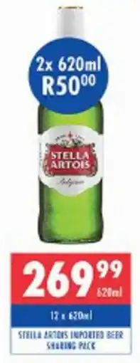 Ultra Liquors Stella artois imported beer sharing pack offer