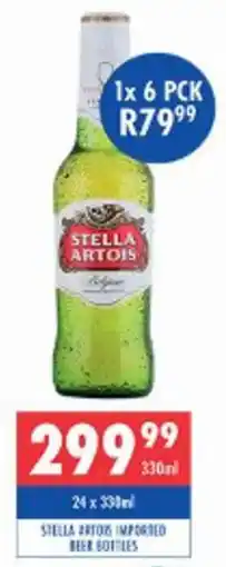 Ultra Liquors Stella artois imported beer bottles offer