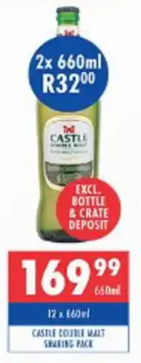 Ultra Liquors Castle double malt sharing pack offer