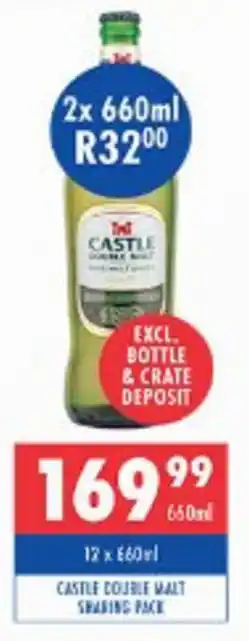 Ultra Liquors Castle double malt sharing pack offer