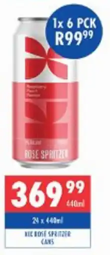 Ultra Liquors Kix rose spritzer cans offer