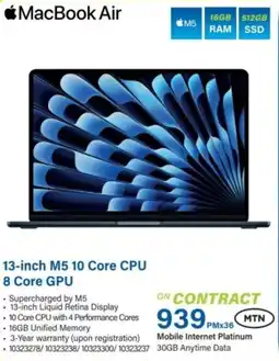 Incredible Connection Apple MacBook Air 13-inch M5 10 Core CPU 8 Core GPU offer
