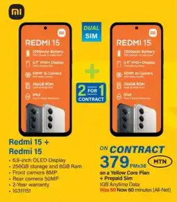 Incredible Connection Xiaomi Redmi 15 + Redmi 15 offer