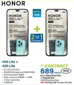 Incredible Connection Honor 400 Lite + 400 Lite offer