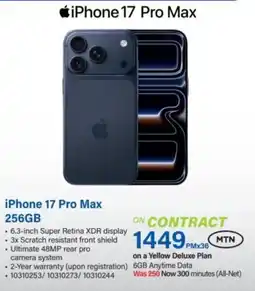 Incredible Connection iPhone 17 Pro Max 256GB offer