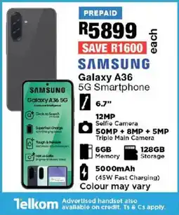 OK Furniture Samsung Galaxy A36 5G Smartphone offer