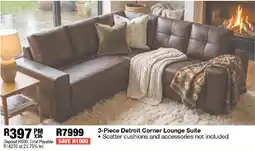 OK Furniture Detroit Corner Lounge Suite offer