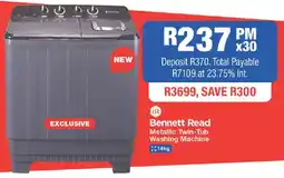 OK Furniture Bennett Read Metallic Twin-Tub Washing Machine offer