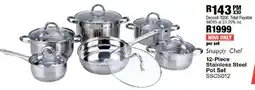 OK Furniture Snappy Chef Stainless Steel Pot Set offer