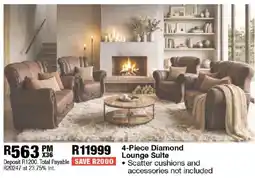 OK Furniture Diamond Lounge Suite offer