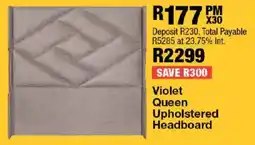 OK Furniture Violet Queen Upholstered Headboard offer