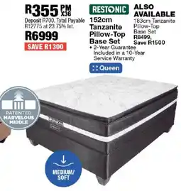 OK Furniture Restonic 152m Tanzanite Pillow-Top Base Set offer