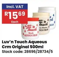 Africa Cash and Carry Luv'n Touch Aqueous Cream Original offer