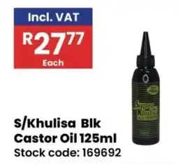Africa Cash and Carry Super Khulisa Blk Castor Oil offer