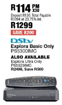 OK Furniture DStv Explora Basic Only offer